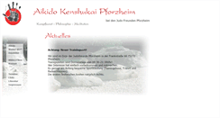 Desktop Screenshot of aikido-pforzheim.de